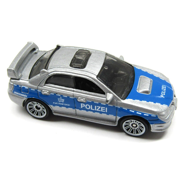 2018 Matchbox Polizei 2007 Subaru Impreza WRX Grey Mattel Diecast Police Car - Picture 1 of 5